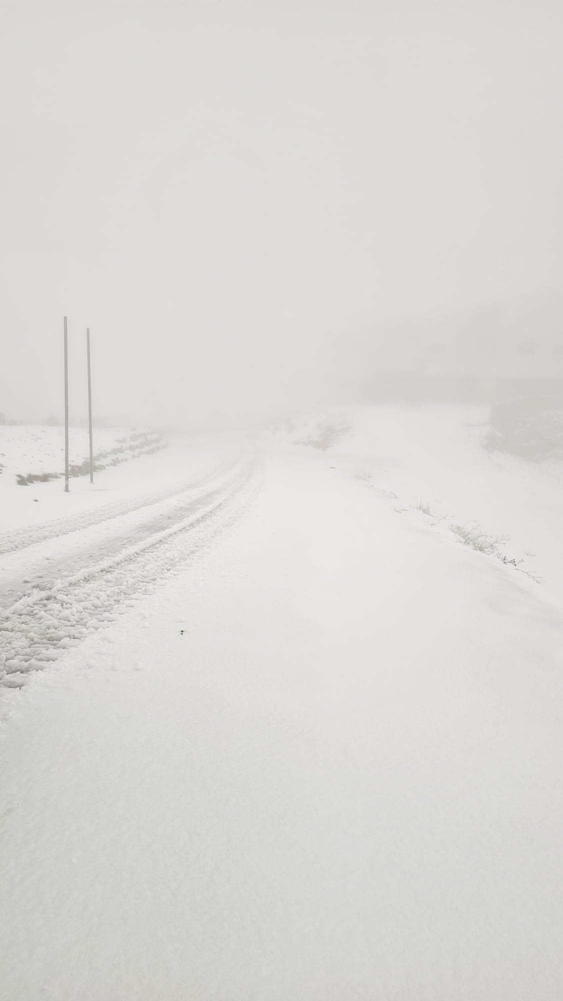 جبل الشيخ يرتدي ثوبا ناصع البياض : ‘المنطقة مغلقة بسبب الأوضاع الأمنية‘